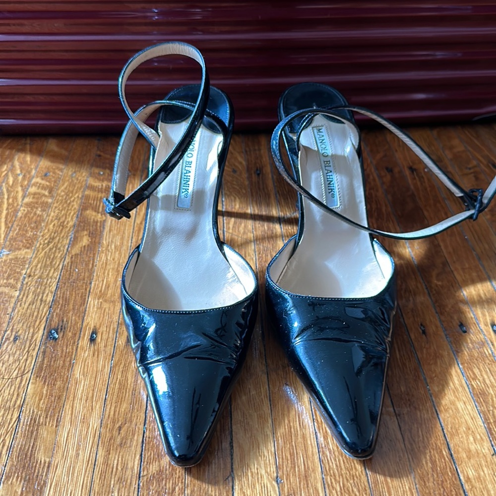 Authentic Patent Leather Manolo Blahnik Heels